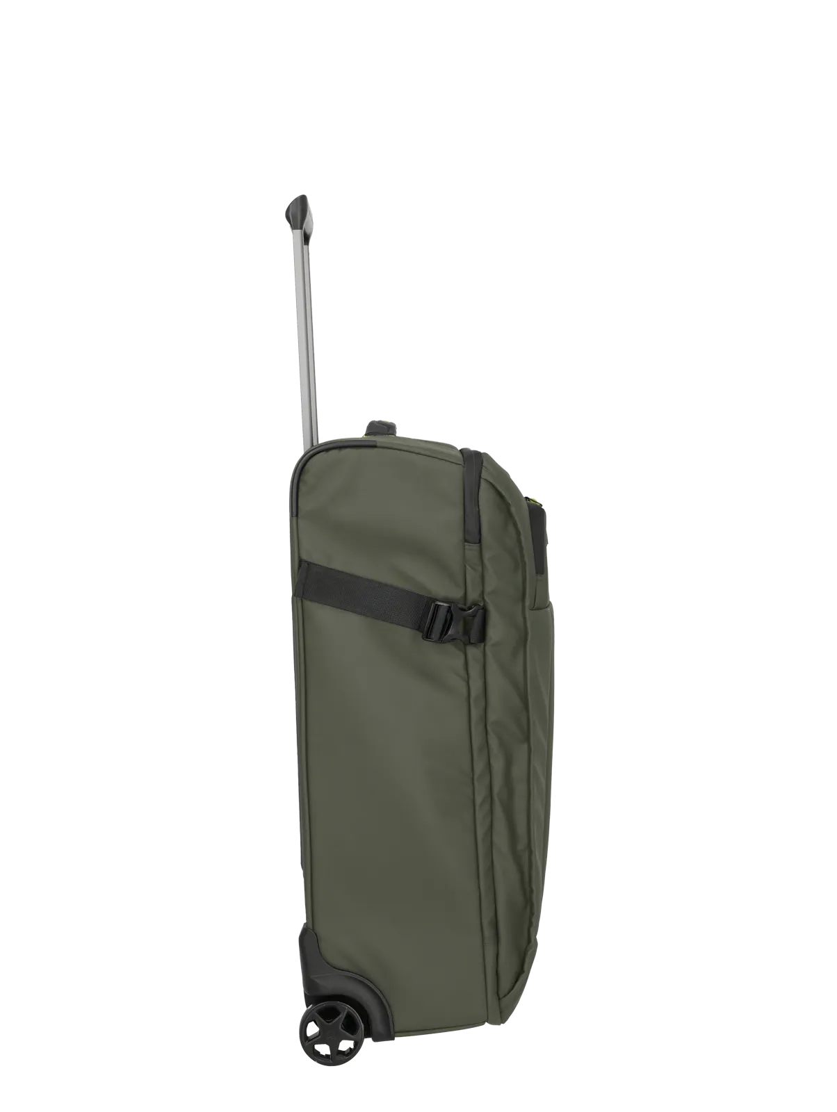 Eine travelite Rollenreisetasche der Serie Briize Größe M 67cm Seitenansicht in khaki