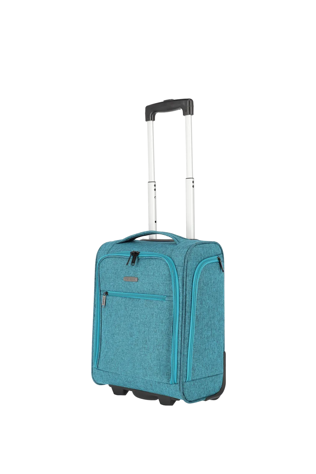 Ein travelite Koffer der Serie Cabin Schrägansicht Größe S 43cm in petrol