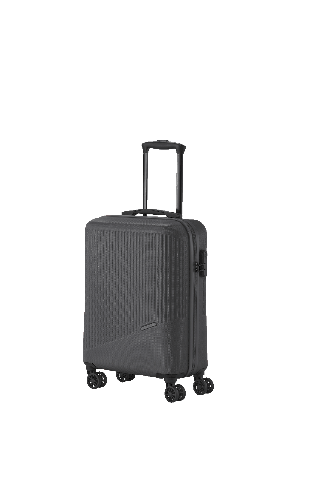 Ein travelite Koffer der Serie Bali Schrägansicht Gr. S (55cm) in anthrazit