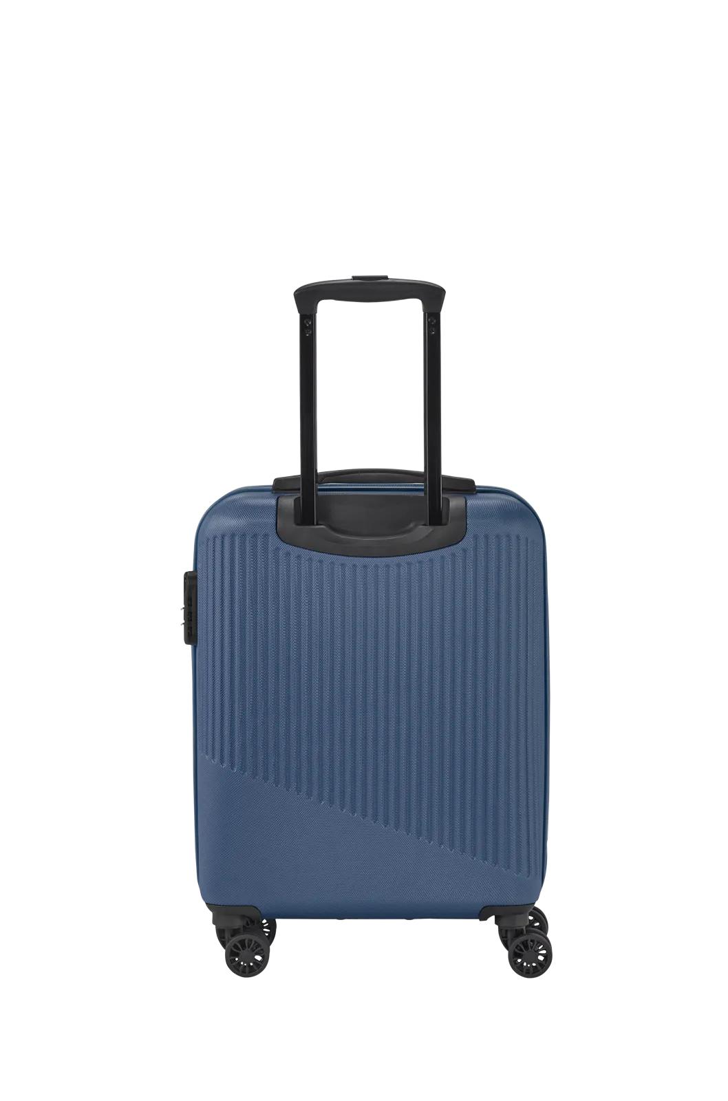 Ein travelite Koffer der Serie Bali Rückansicht Größe S 55cm in blau