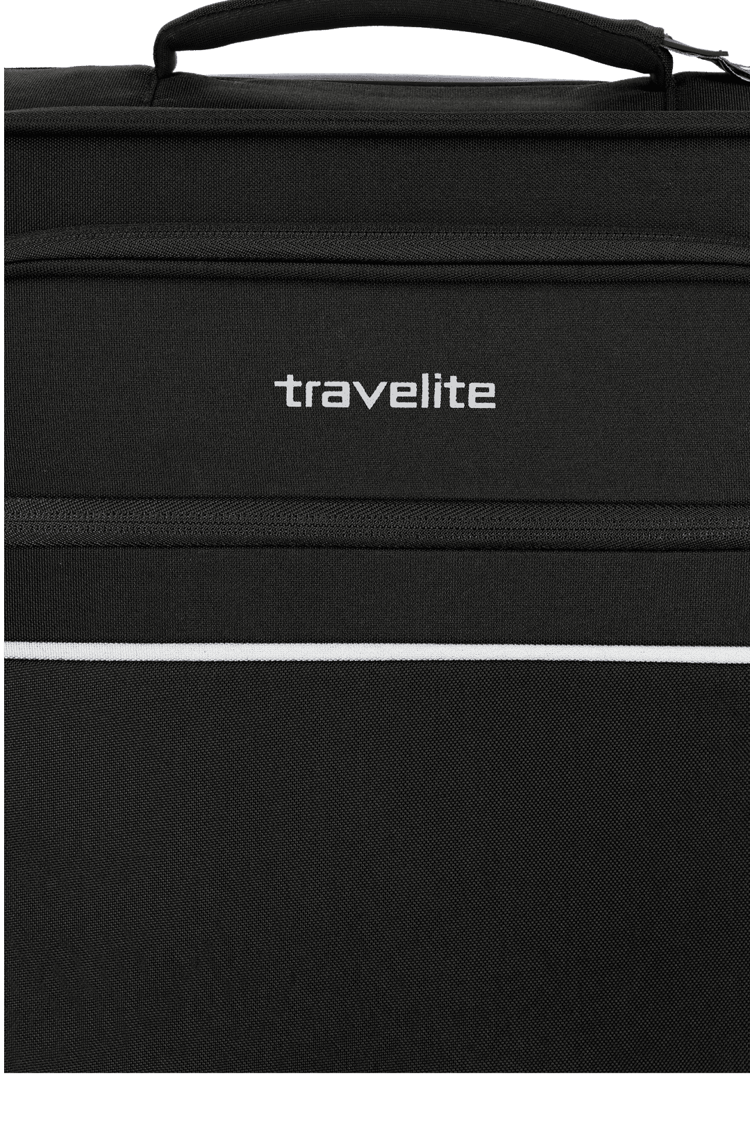 Ein travelite Koffer der Serie Cabin Detailansicht Größe S 55cm in schwarz