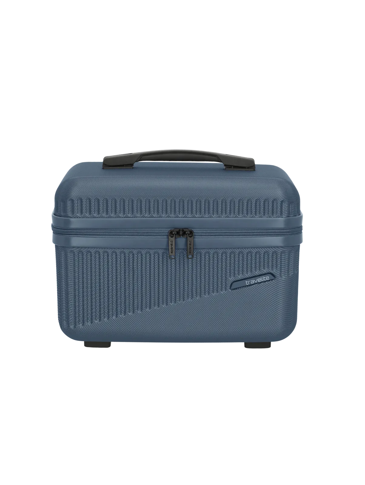 Ein travelite Beautycase der Serie Bali Frontansicht in blau