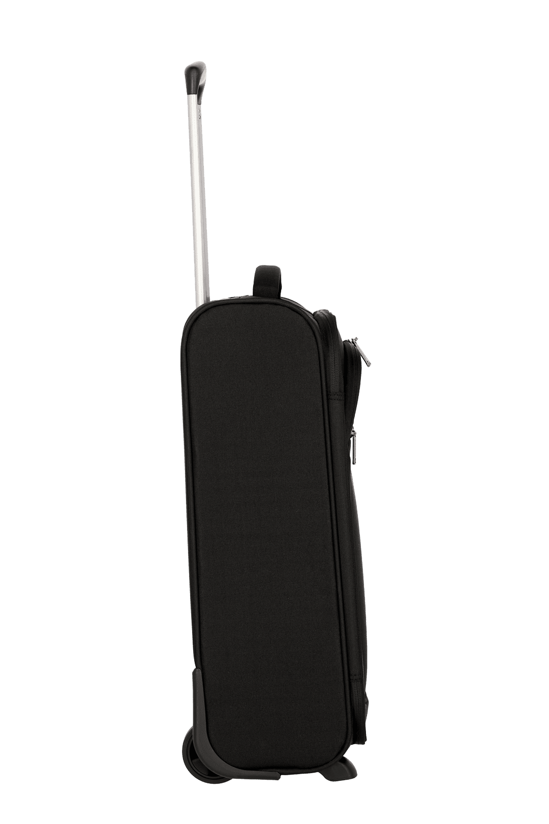 Ein travelite Koffer der Serie Cabin Seitenansicht Größe S 55cm in schwarz