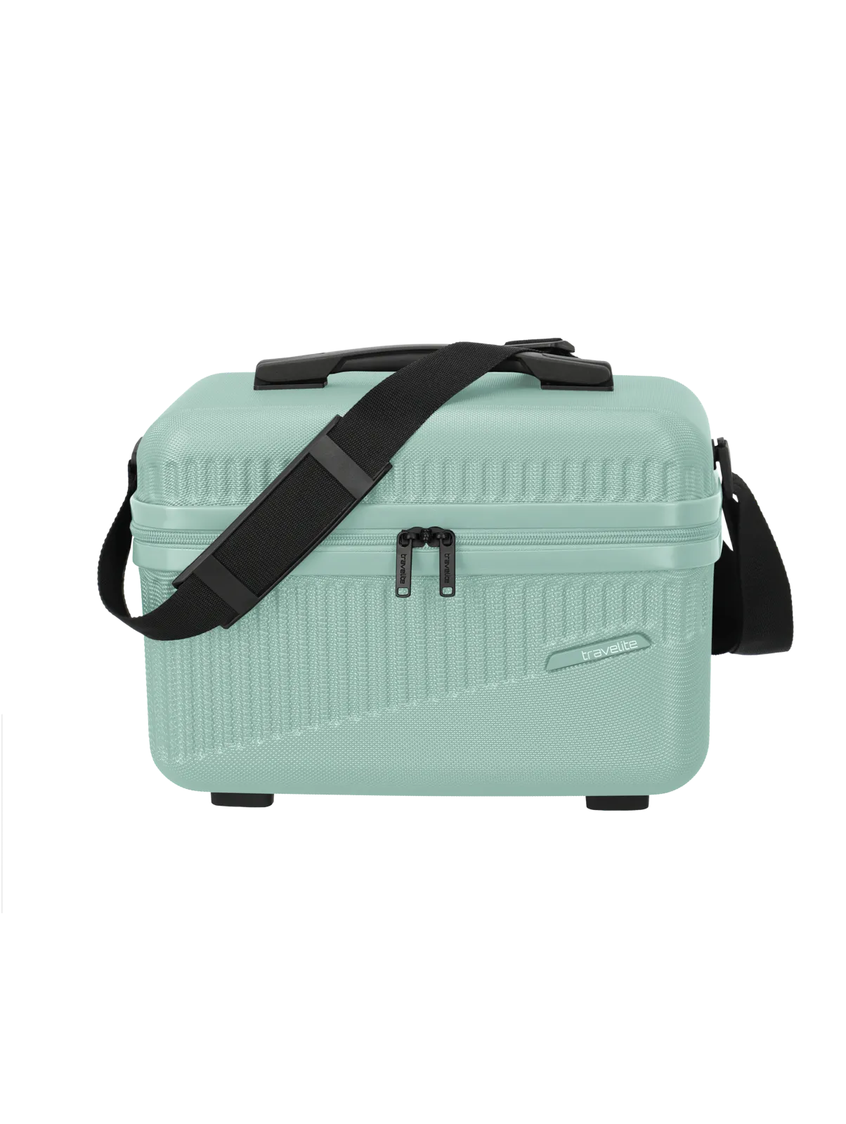 Ein travelite Beautycase der Serie Bali Frontansicht in mint