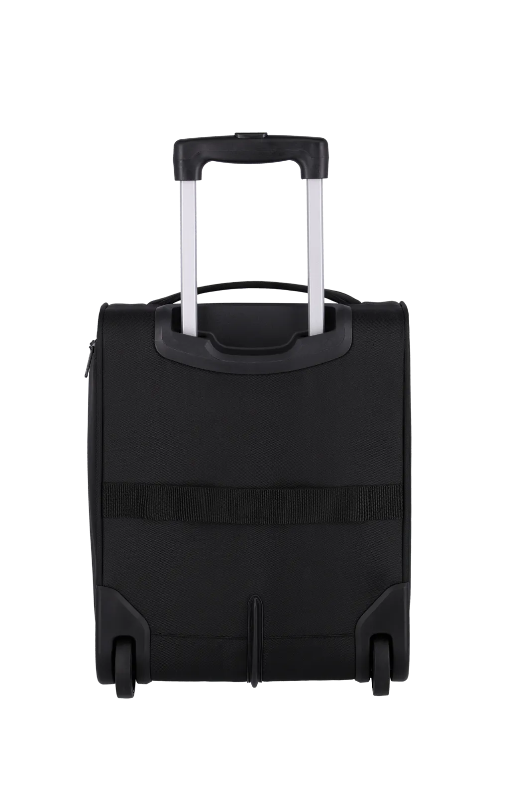 Ein travelite Koffer der Serie Cabin Rückansicht Größe S 43cm in schwarz