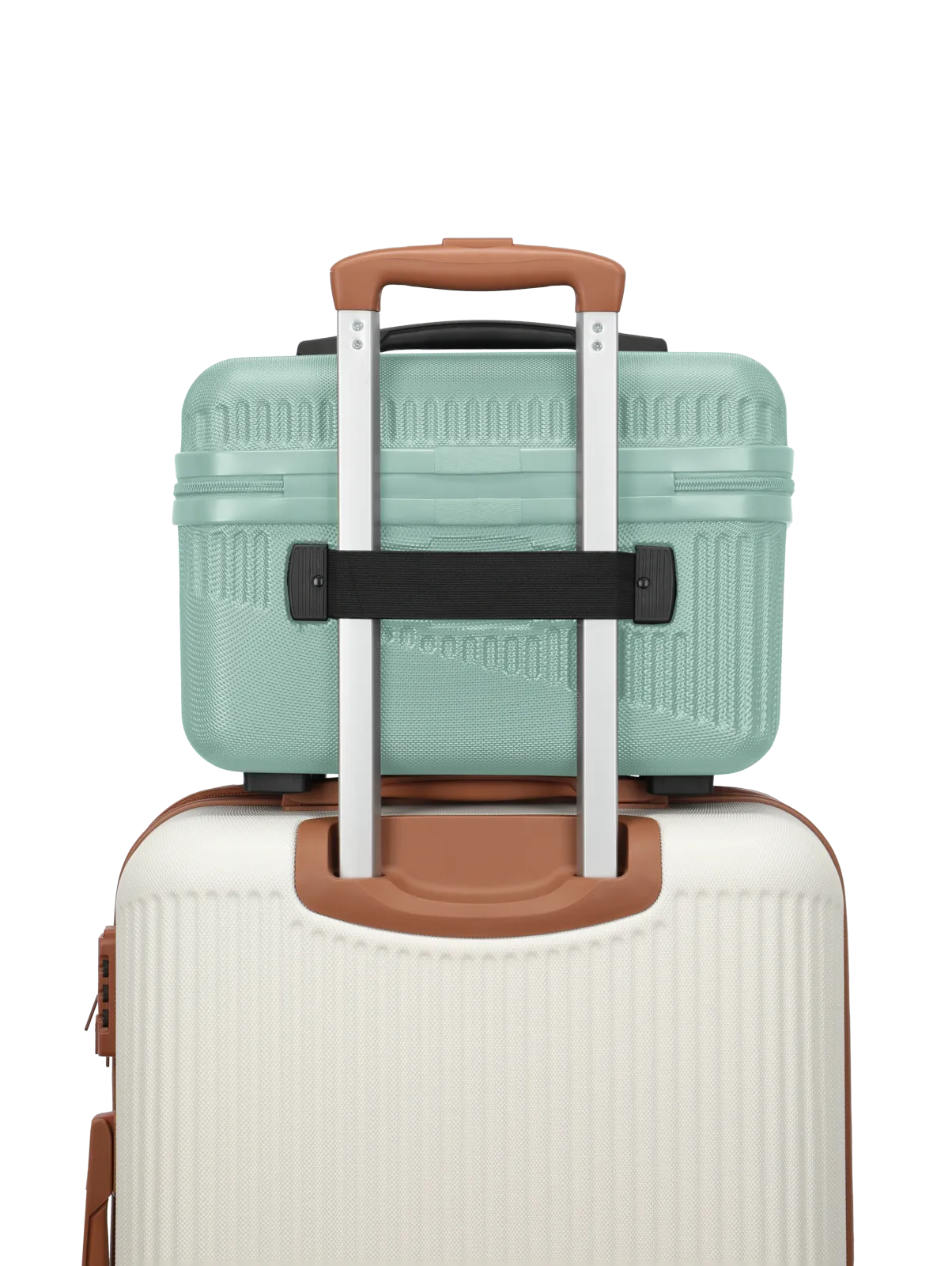 Ein travelite Beautycase der Serie Bali aufgesteckt in mint