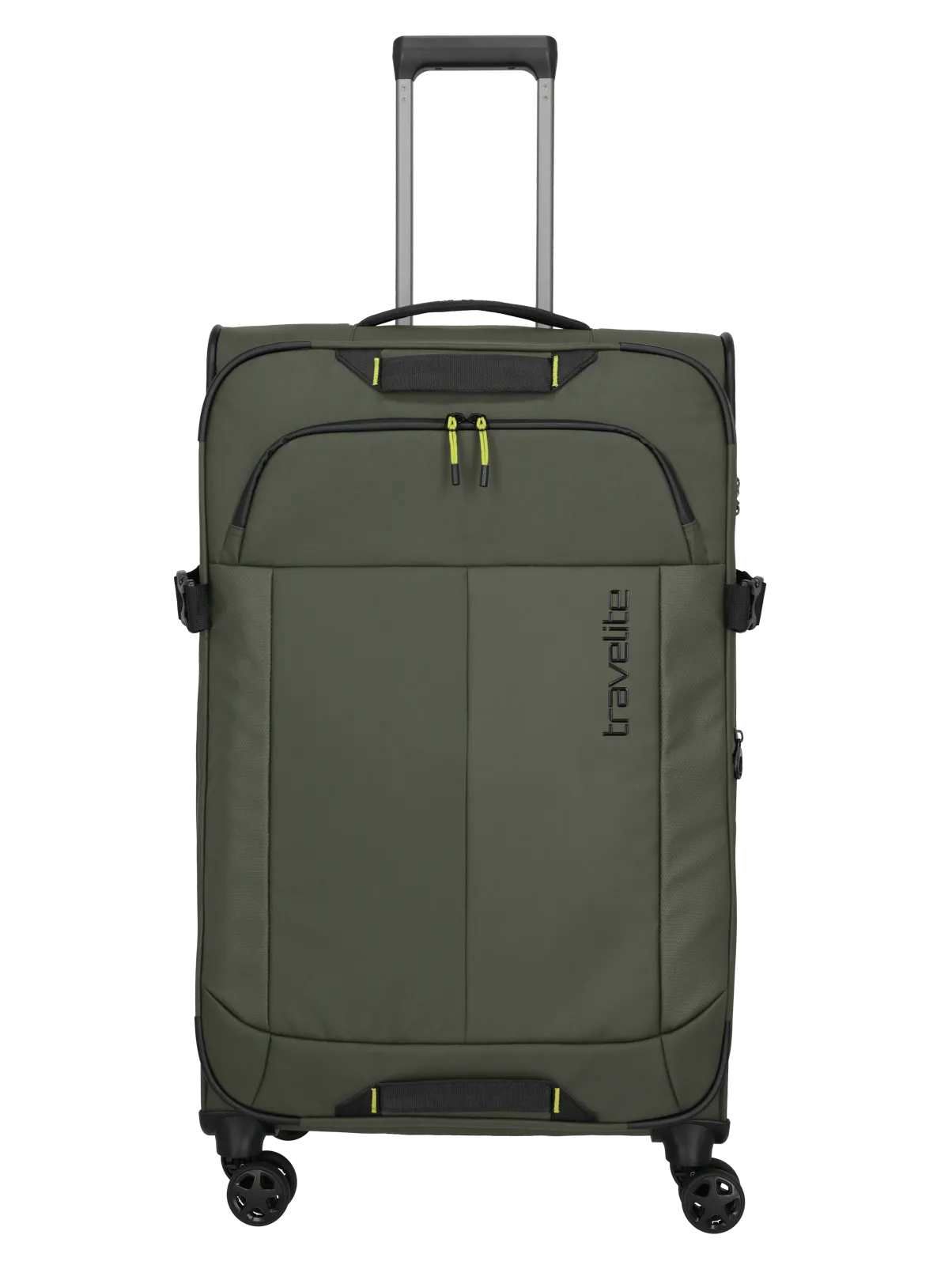 Ein travelite Koffer der Serie Briize Größe L 78cm Frontansicht in khaki