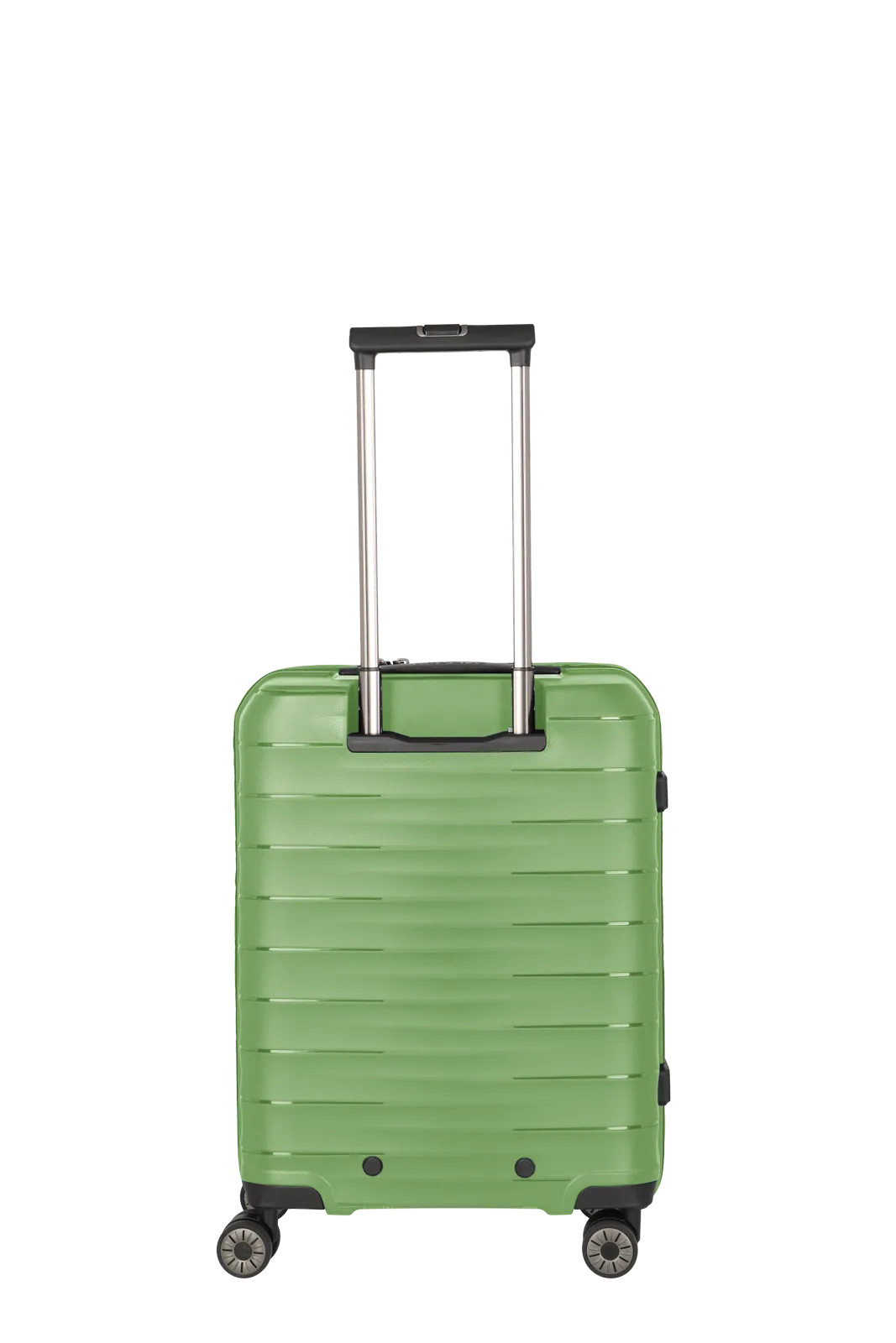 travelite Mooby Trolley S mit Vortasche in Gruen Rueckansicht