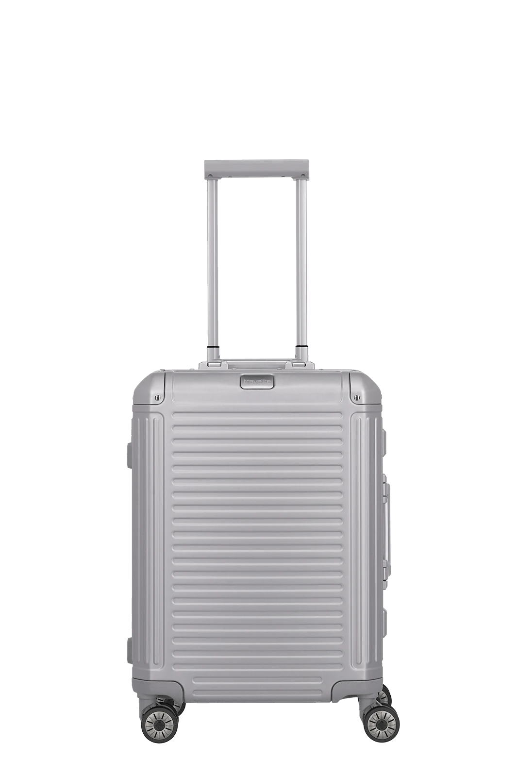 Grit Kreet Klas Next Aluminium suitcase + front pocket size s silver - travelite