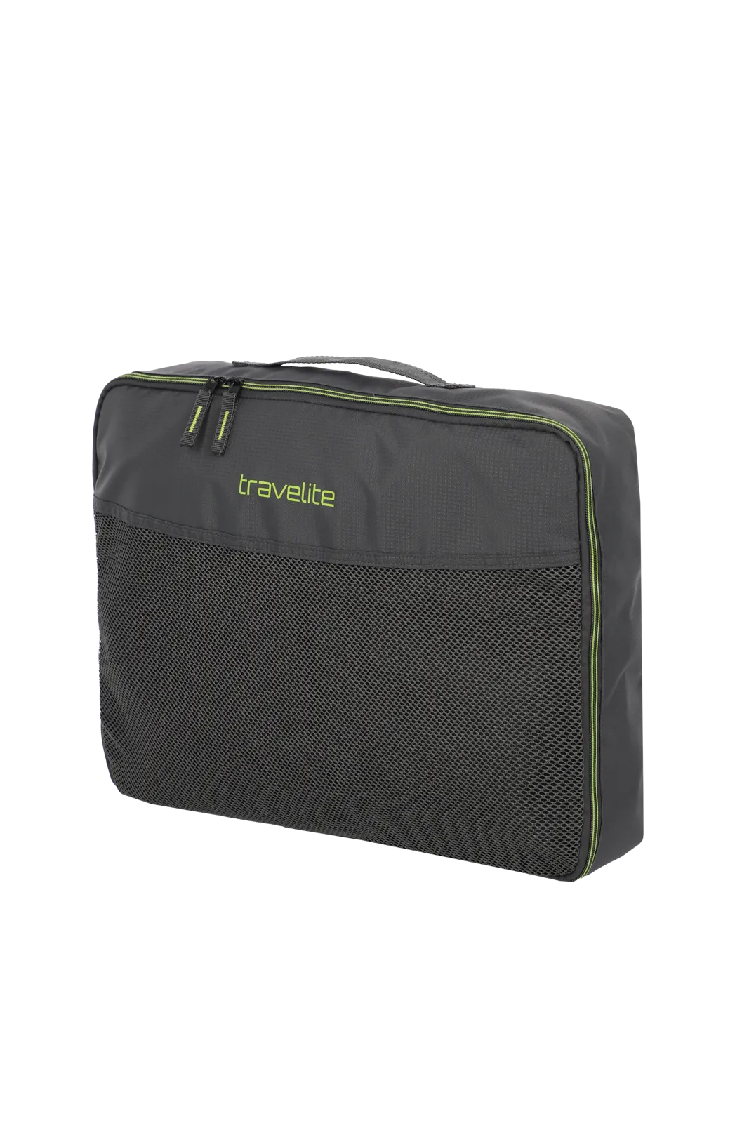 travelite Accessoires packing Cubes Schrägansicht einzeln in anthrazit