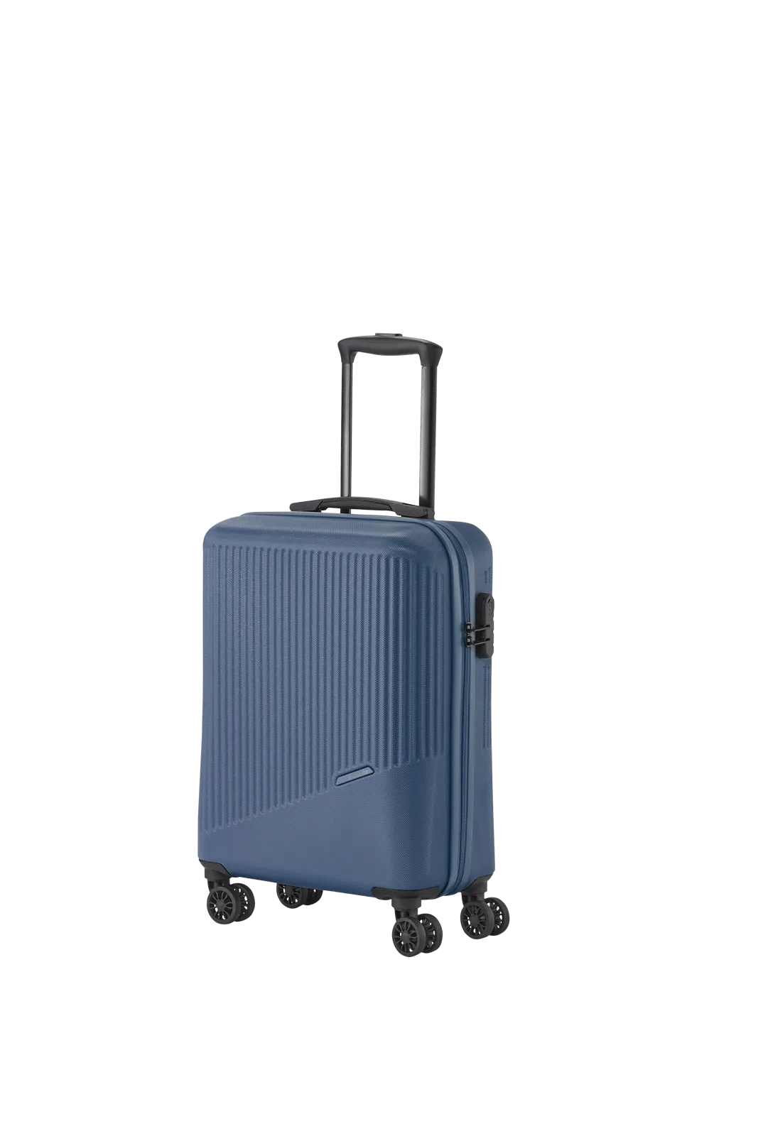 Ein travelite Koffer der Serie Bali Schrägansicht Größe S 55cm in blau