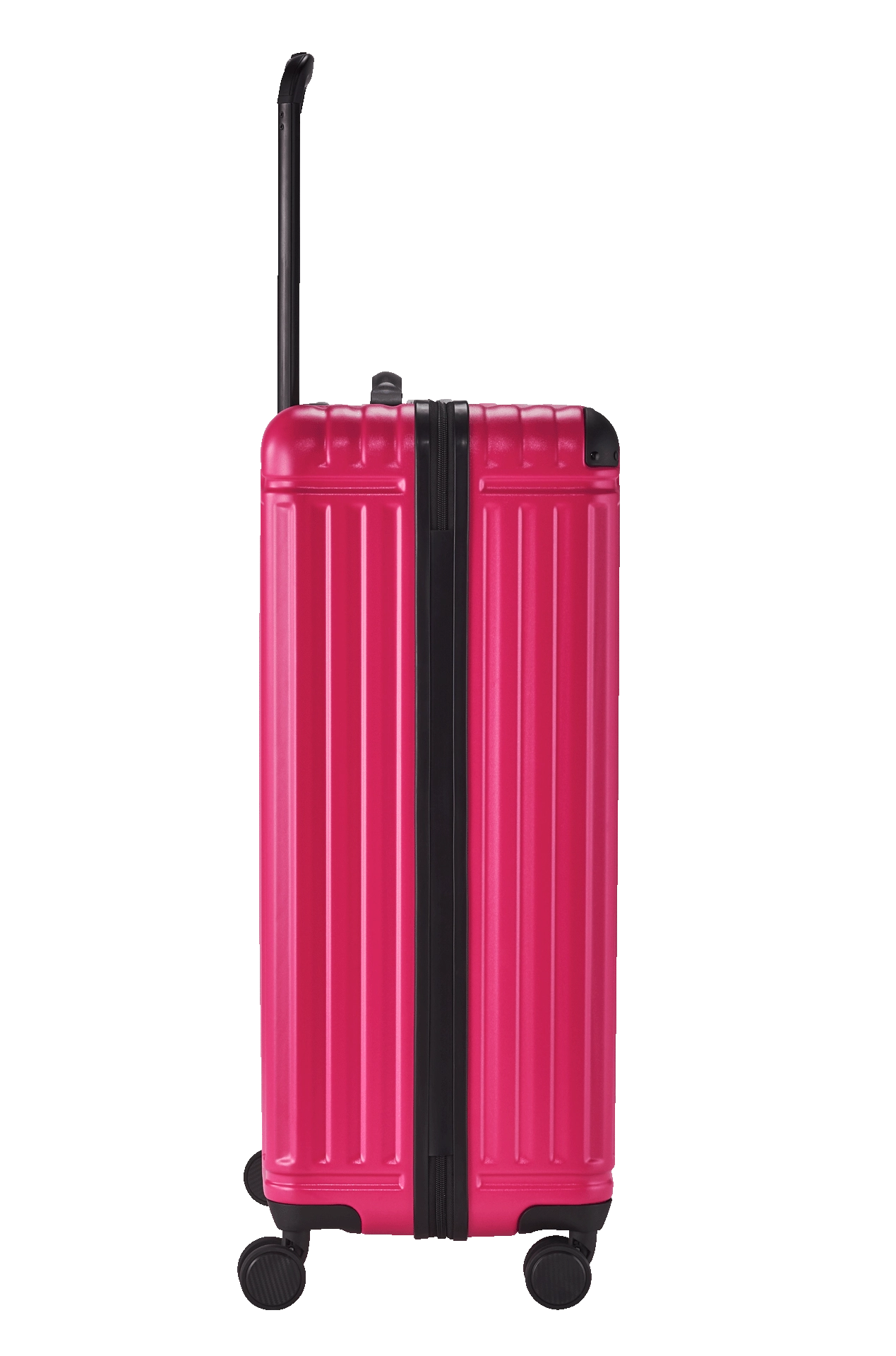 Ein travelite Koffer der Serie Cruise Größe L 77cm Schrägansicht in pink