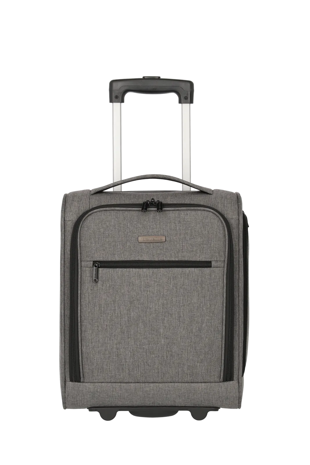 Ein travelite Koffer der Serie Cabin Frontansicht Größe S 43cm in grau melange