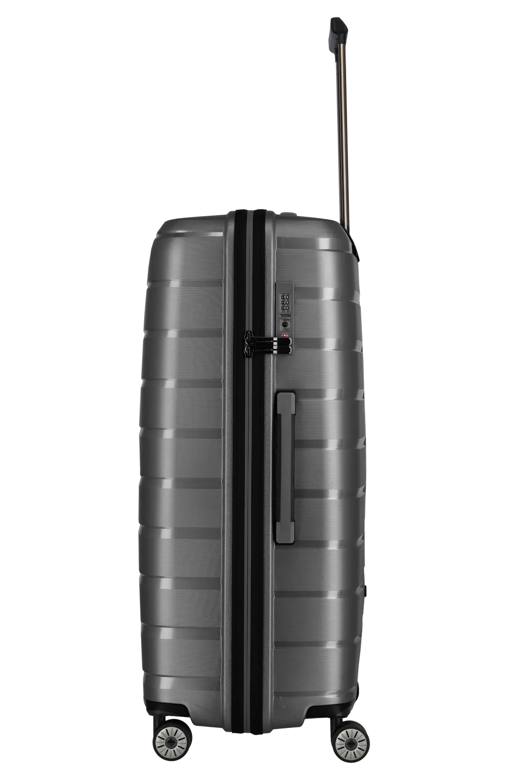 travelite AirBase Koffer von der Seite in anthrazit Größe L