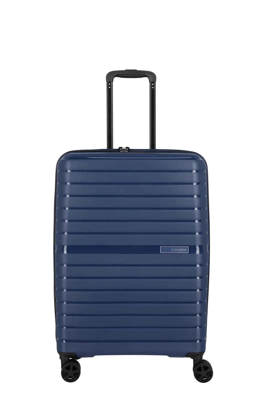 Ein travelite Koffer der Serie Trient Frontansicht Größe M in blau