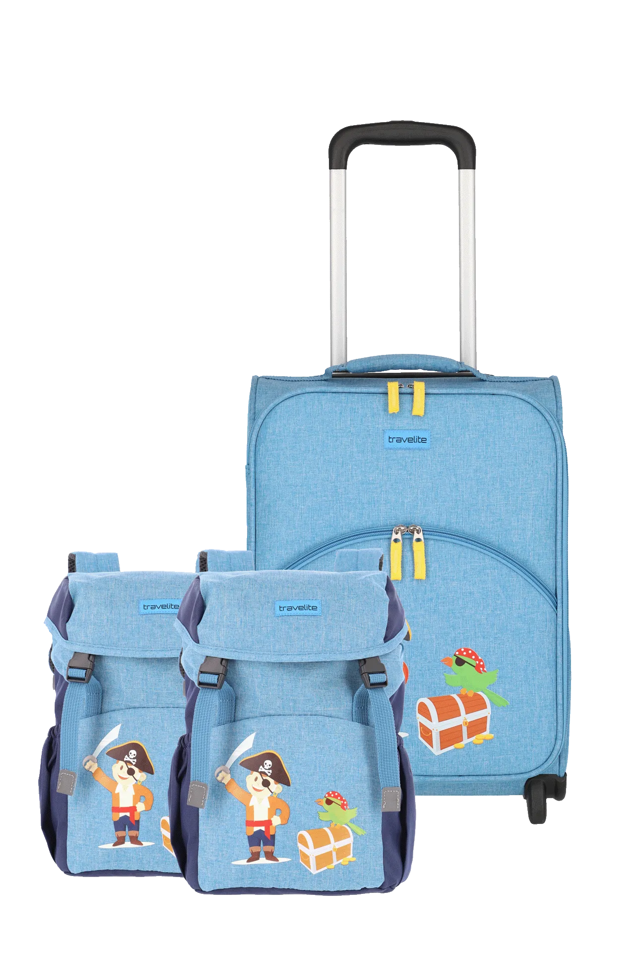 3-tlg. Set Kindertrolley + 2x Rucksack