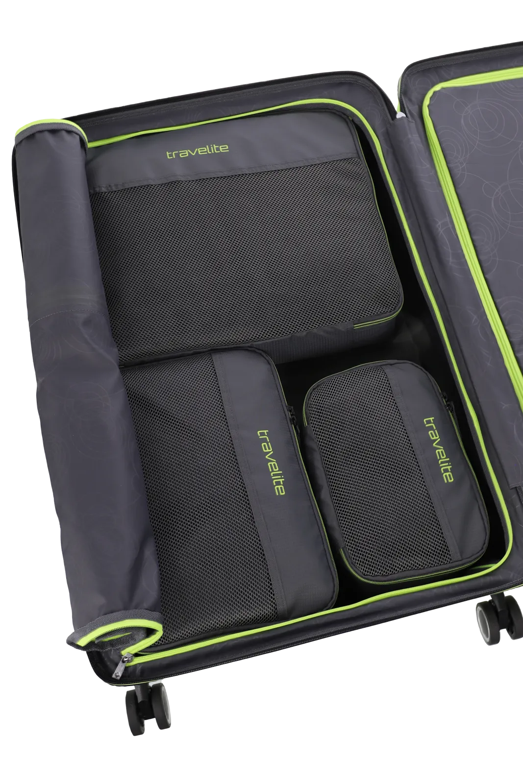 travelite Accessoires packing Cubes Innenansicht in anthrazit